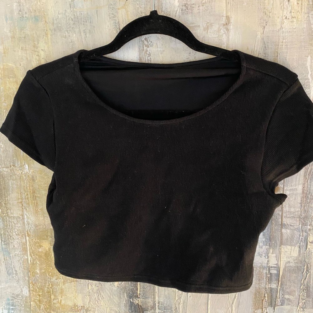 Klassy Network Black Crop Top